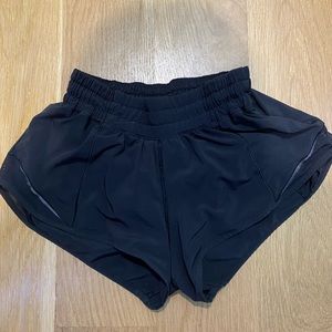 Slightly worn black lululemon shorts, 2